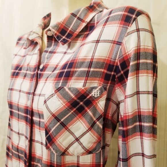 Tommy Hilfiger RW&B Plaid Button Down Sz XL - Picture 4 of 7